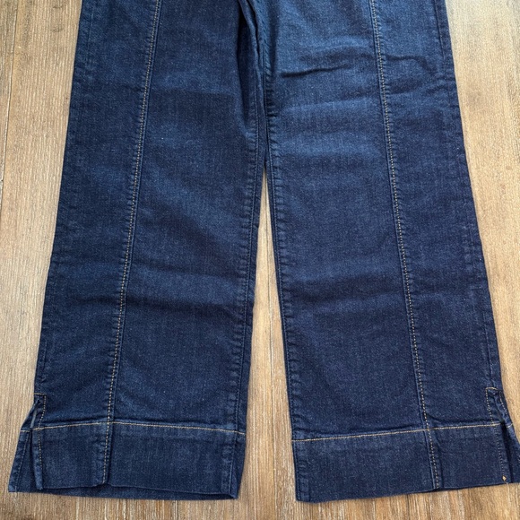 Dear John Jeans Straight Leg sz high Rise dark blue cropped - Picture 3 of 6